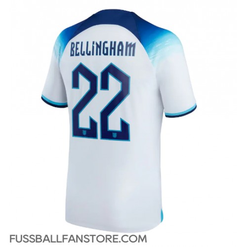 England Jude Bellingham #22 Replik Heimtrikot WM 2022 Kurzarm